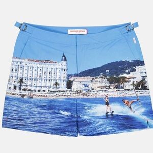 Orlebar Brown Bulldog Photographic Swim Shorts - Blue